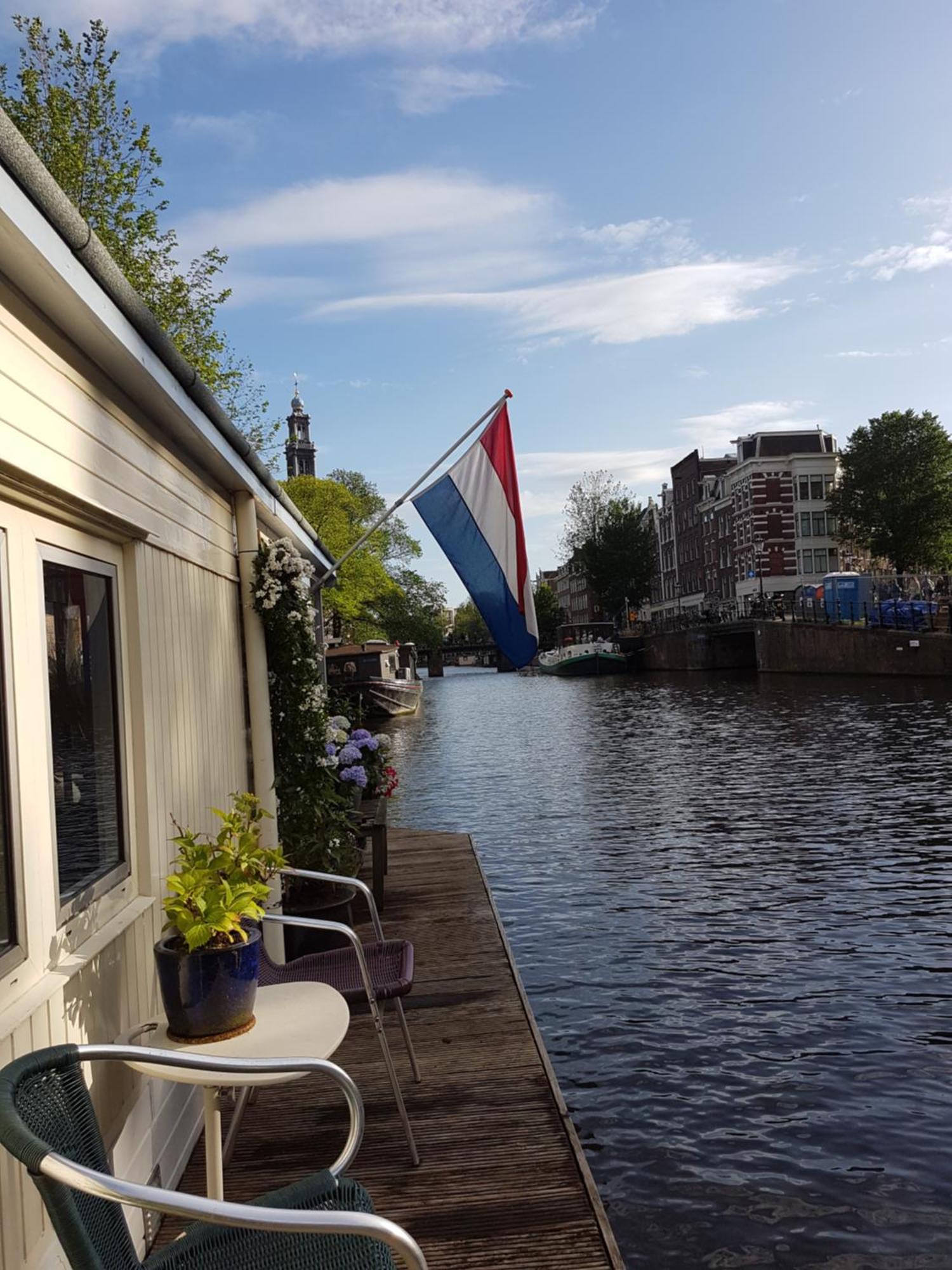 Pantheos Top Houseboat Амстердам Екстериор снимка